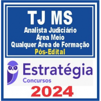 TJ MS (Analista Judiciário – Área Meio – Qualquer Área de Formação) Pós Edital – Estratégia 2024