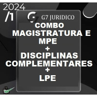 COMBO - MAGISTRATURA E MPE + COMPLEMENTARES + LPE - G7 JURÍDICO 2024