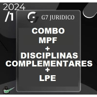 COMBO - MPF - MINISTÉRIO PÚBLICO FEDERAL  (PROCURADOR DA REPÚBLICA) + COMPLEMENTARES + LPE - G7 JURÍDICO 2024