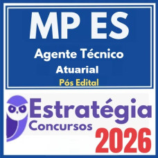 MP ES (Agente Técnico - Atuarial)  - 2026 (Pós-Edital)