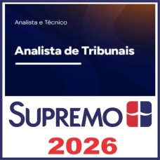 Analista de Tribunais – Supremo Tv 2026