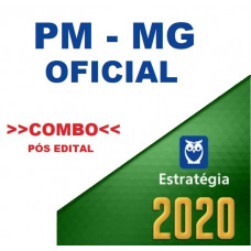 PM MG - OFICIAL DA  POLÍCIA MILITAR DE MINAS GERAIS - TEORIA + PASSO ESTRATÉGICO PMMG PÓS EDITAL - ESTRATÉGIA 2020