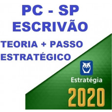 ESCRIVÃO PC SP (POLICIA CIVIL DE SÃO PAULO - PCSP) TEORIA + PASSO ESTRATÉGICO - ESTRATEGIA 2020